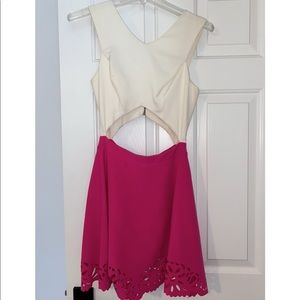 Off-White & Pink Dress